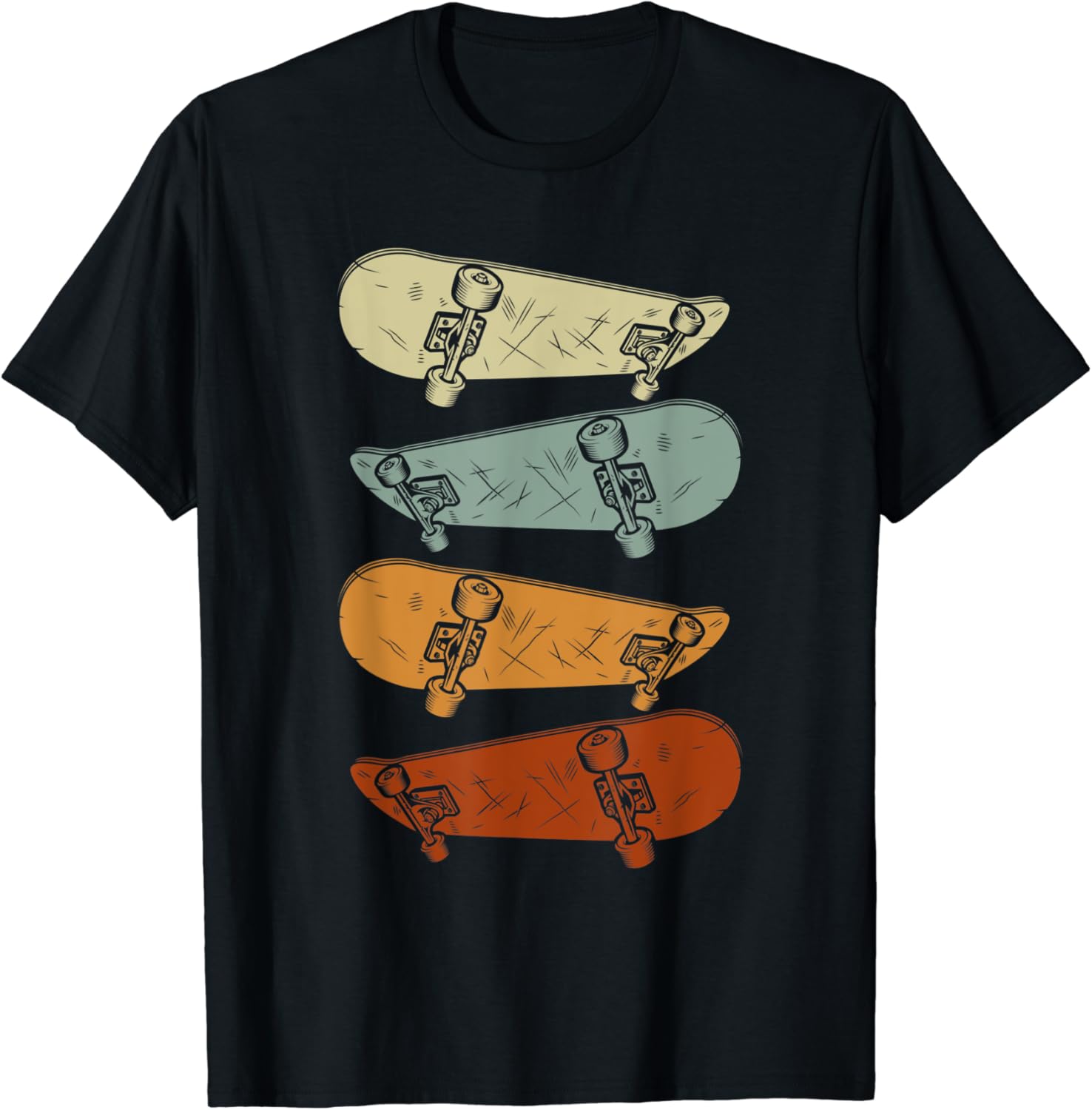 Skater Skateboards Skate Skateboarder Retro Skateboarding TShirt
